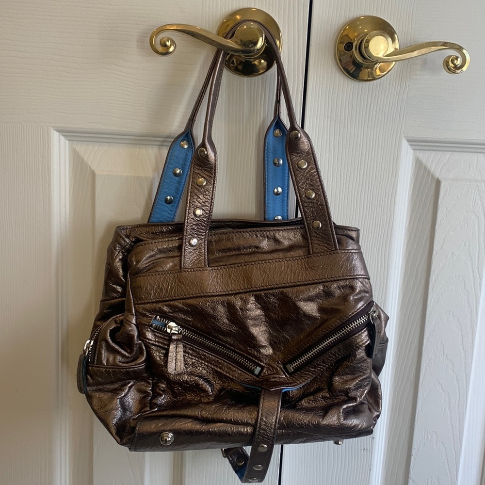 Botkier Trigger Metallic Bronze Handbag - Picture 1 of 5